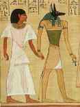 Anubis leading the deceased